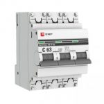 Автоматический выключатель ВА 47 - 63 3P (D) 4,5kA EKF PROxima